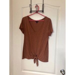 Express comfy front tie t-shirt